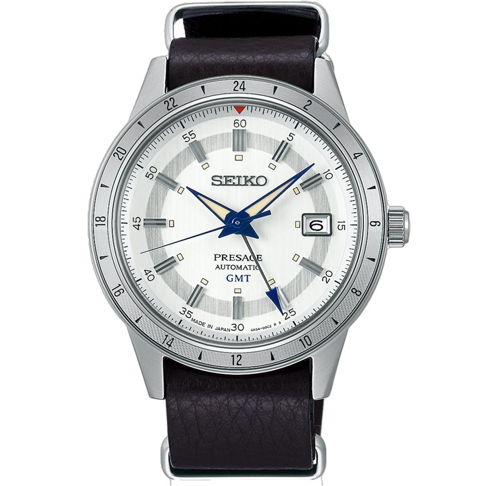 SEIKO 精工   Presage Style60s系列復古 限量 110週年GMT機械錶 (4R34-00E0J/SSK015J1)