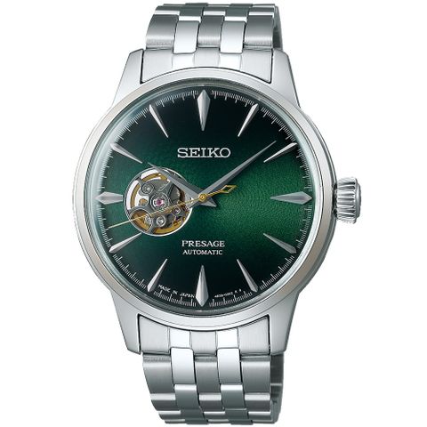 SEIKO 精工 享指定專櫃售後服務 PRESAGE 紳士品味機械腕錶(SSA441J1/4R38-01N0G)-40.5mm