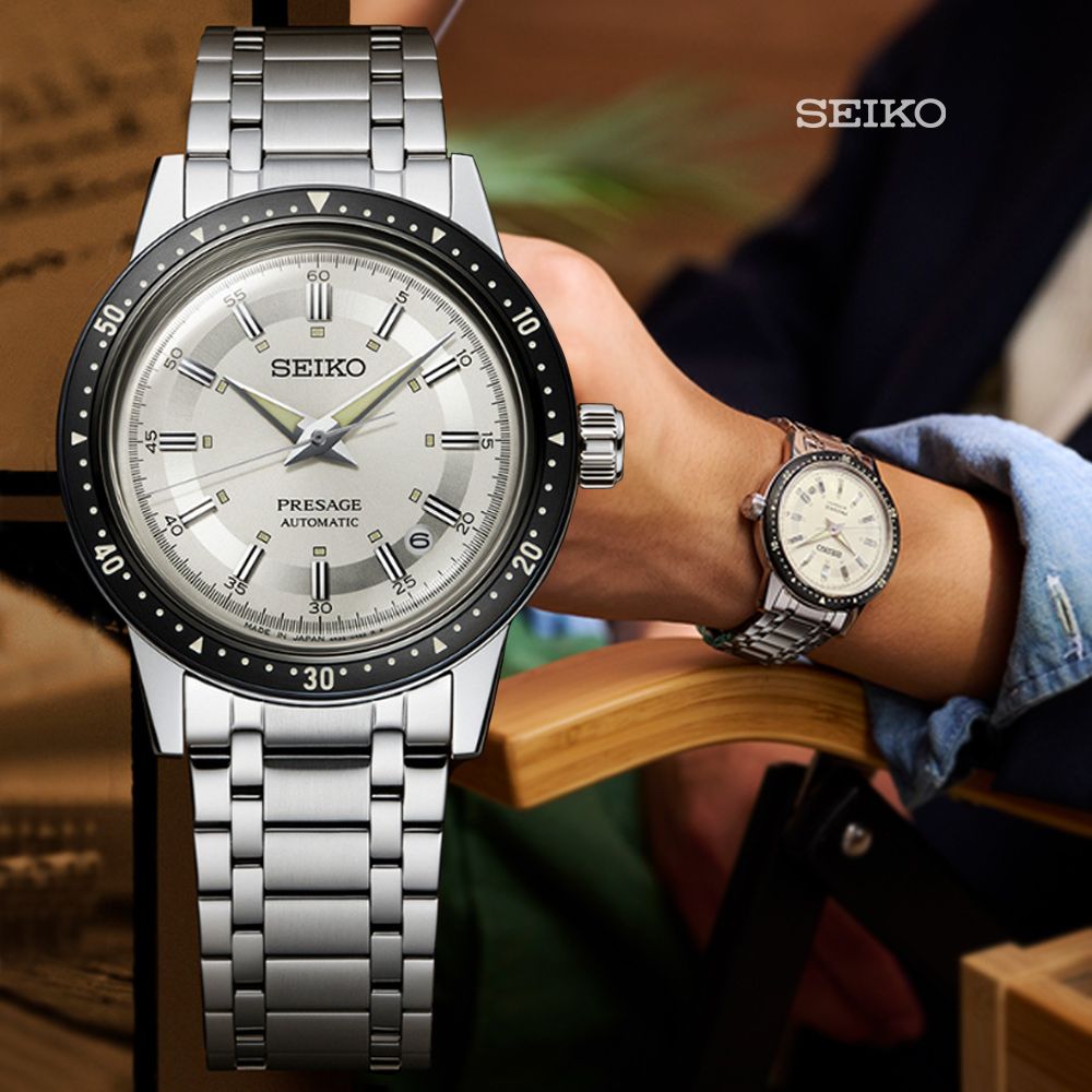 SEIKO 精工   Presage 60週年限量 復刻原型紳士機械腕錶-39.5mm SRPK61J1/4R35-05Z0S 防水50米_SK028