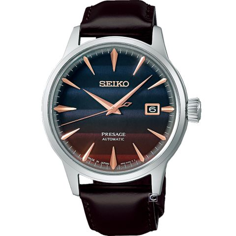 SEIKO 精工 Presage STAR BAR 夕陽光暈 雞尾酒優雅機械錶-40.5mm/4R35-06F0P/SRPK75J1