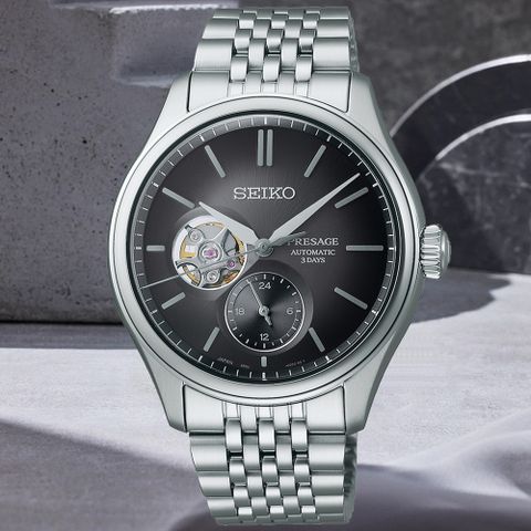 SEIKO 精工 PRESAGE系列 職人工藝 開芯機械腕錶 (SPB471J1/6R5J-00C0D)