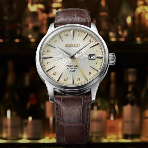 SEIKO 精工 Presage 調酒師 GMT機械錶-40.5mm(SSK041J1/4R34-00J0J)