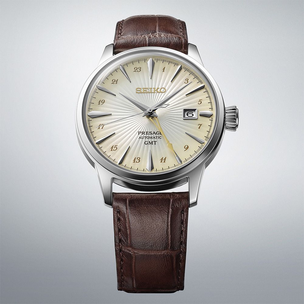 SEIKO 精工 Presage 調酒師 GMT機械錶-40.5mm SSK041J1 4R34-00J0J