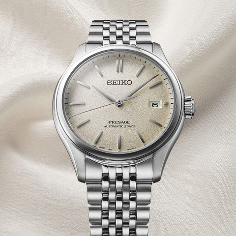 SEIKO 精工 Presage 經典 機械錶 手錶 指針錶 奶油色-40.2mm SPB463J1/6R55-00H0S_SK043