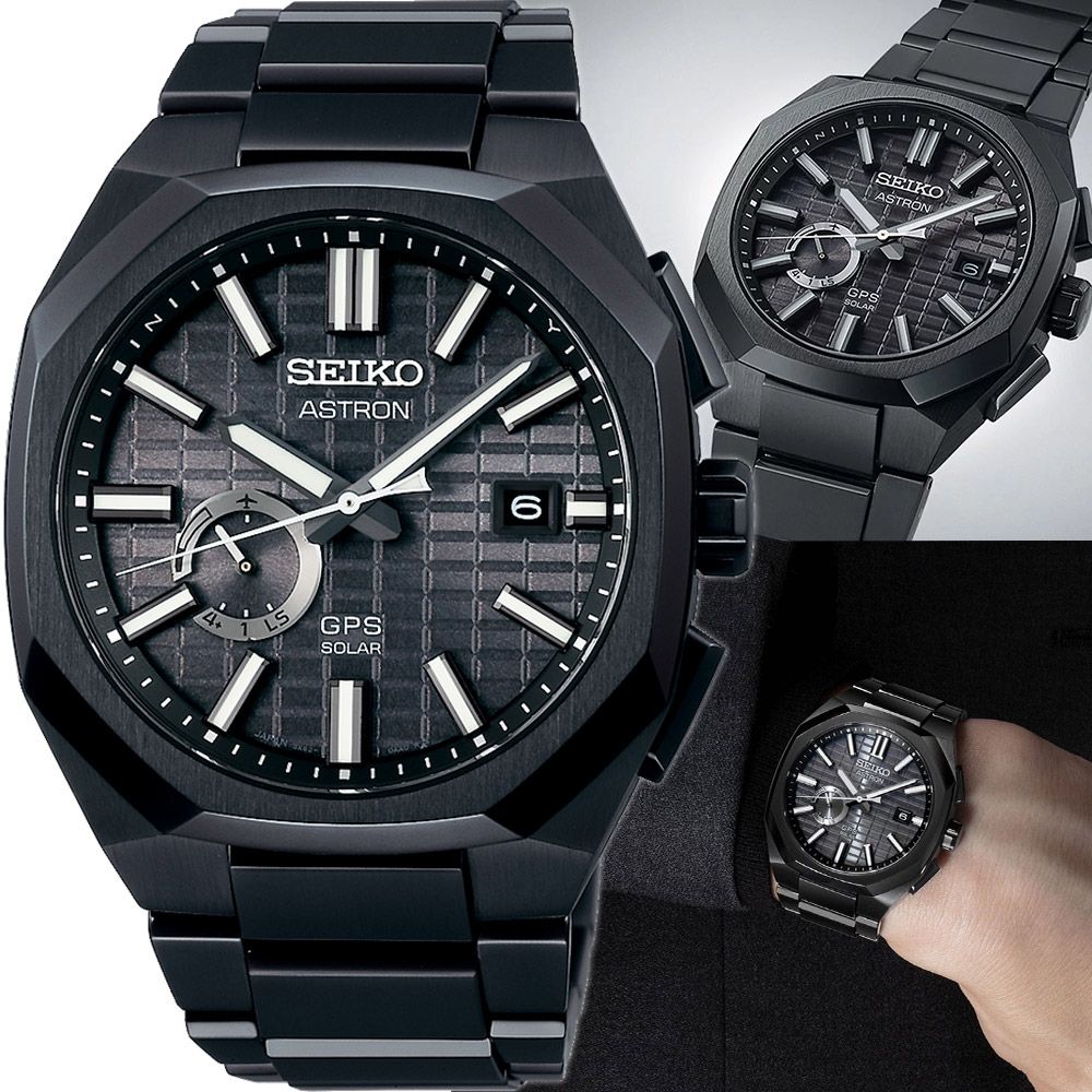 SEIKO 精工 Astron 八角鈦金屬多邊形 GPS衛星定位太陽能手錶 SSJ015J1 3X62-0AA0SD