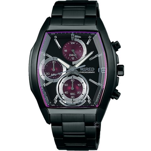 SEIKO旗下 WIRED 日系品牌 酒桶型計時腕錶(VR33-0AB0P)AY8012X1