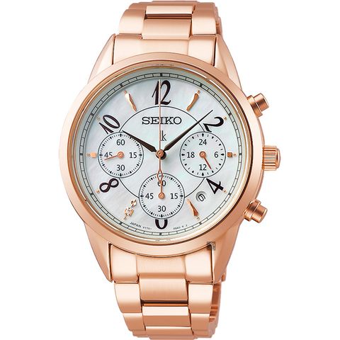 SEIKO 精工 LUKIA太陽能計時女錶-36.4mm SSC792J1 V175-0EX0K