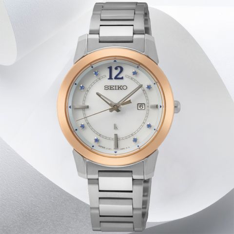 SEIKO 精工 限量 Lukia系列 綻放 太陽能腕錶 (SUT414J1/V137-0DL0K)