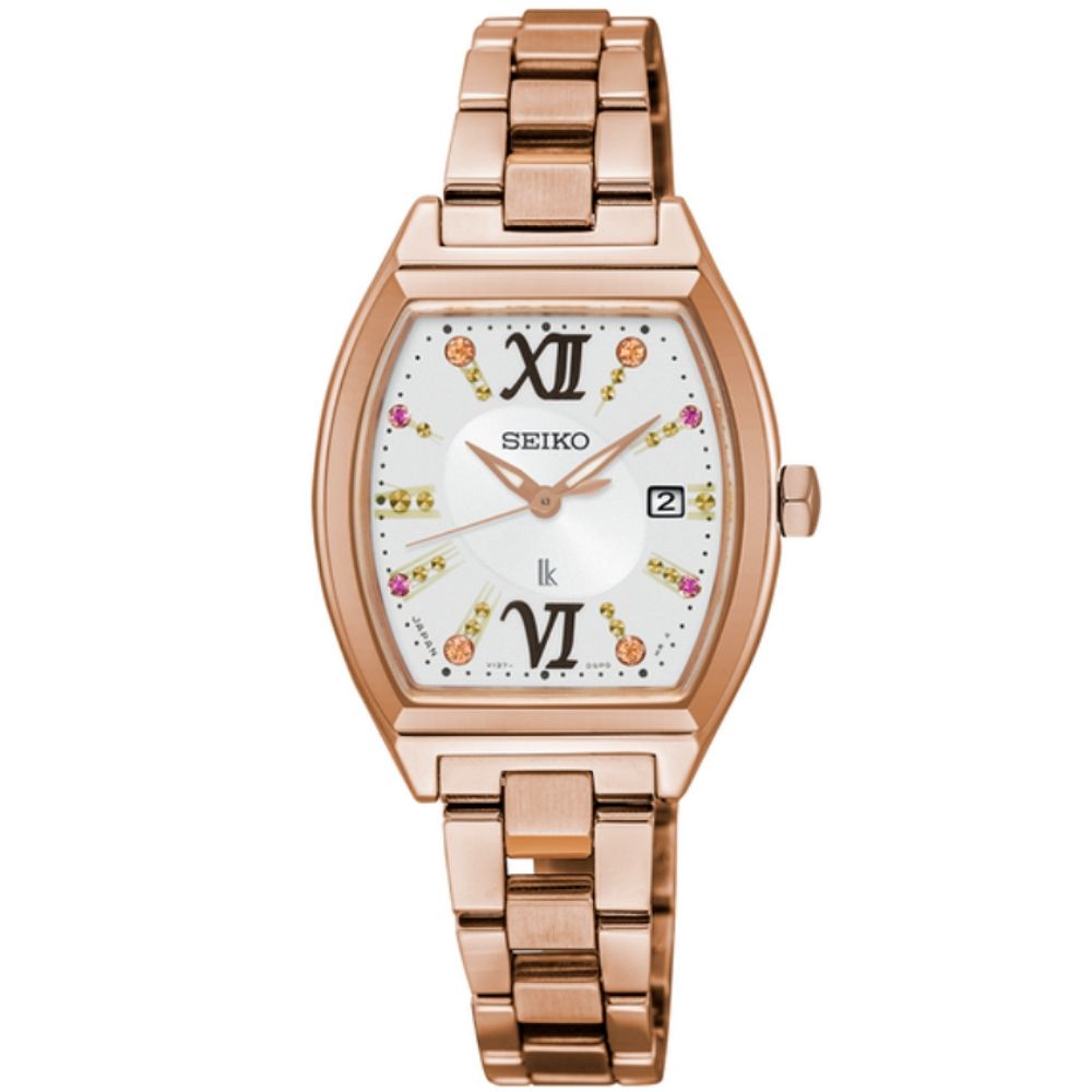 SEIKO 精工 Lukia 酒桶型 太陽能 時尚腕錶 618 年中慶 禮物 (SUT352J1/V137-0CE0X)