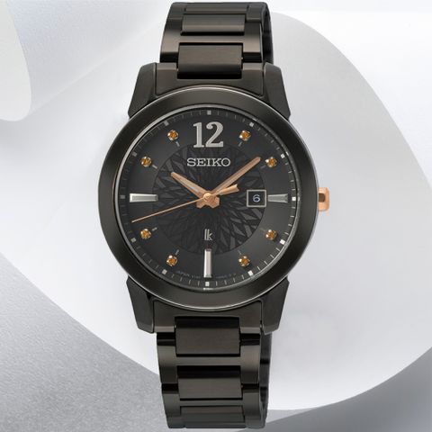 SEIKO 精工 Lukia系列 太陽能腕錶 (SUT433J1/V137-0DK0SD)