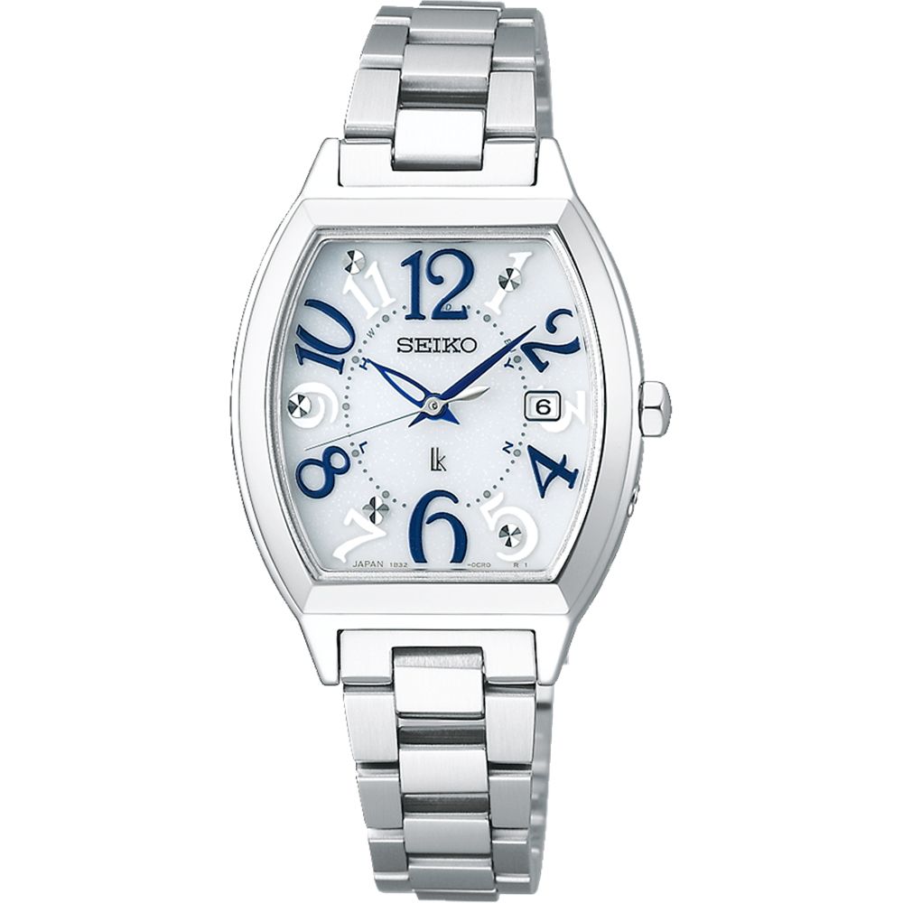 SEIKO 精工   LUKIA 酒桶型太陽能電波女錶-1B32-0BD0S/SSVW213J