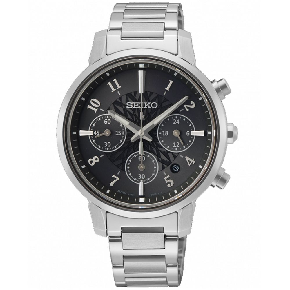 SEIKO 精工 Lukia 內斂黑 太陽能計時腕錶 618 年中慶 禮物 (V175-0FC0D/SSC905J1)