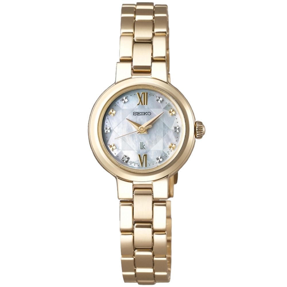 SEIKO 精工 Lukia 太陽能 白蝶貝腕錶 618 年中慶 禮物 (V117-0EG0G/SSVR136J)