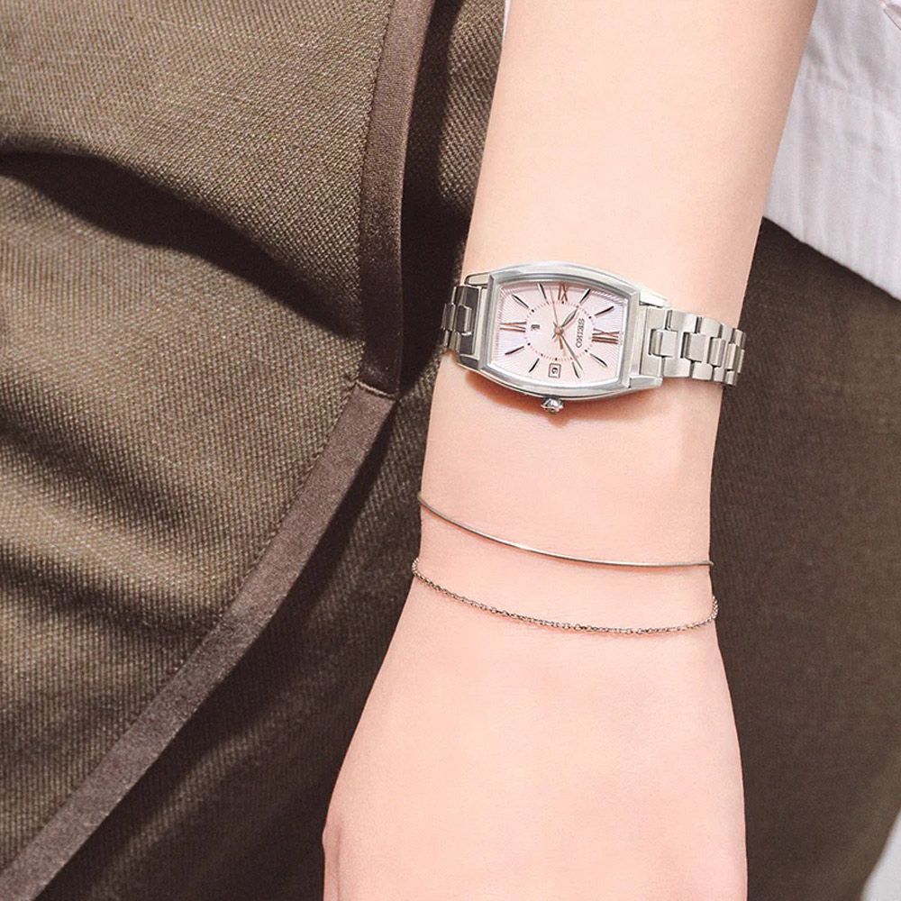 SEIKO 精工 Lukia 酒桶型 太陽能 手錶 電波錶 女錶 1B32-0BJ0S.SSVW229J_SK040