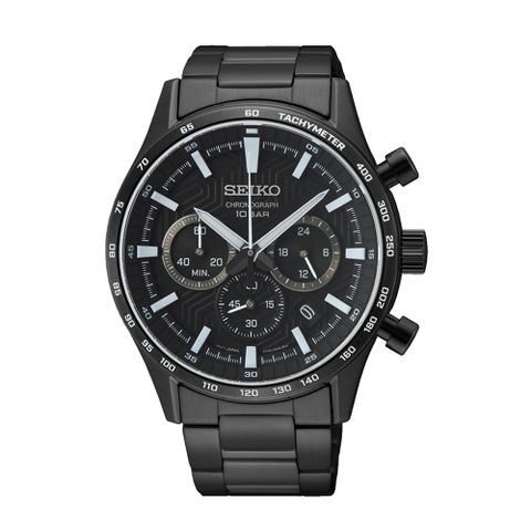 SEIKO精工 潮流經典三眼計時腕錶8T63-00Y0SD(SSB413P1)