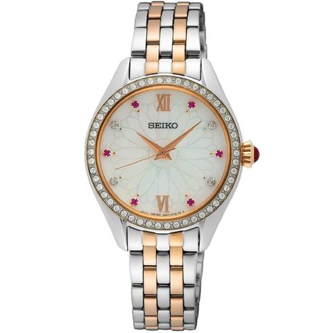 SEIKO 精工錶 晶鑽朵朵珍珠貝面板6N01-00K0KS(SUR542P1)29mm