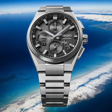 SEIKO 精工 Astron GPS衛星定位鈦金屬計時手錶 SSH163J1 5X83-0AE0D