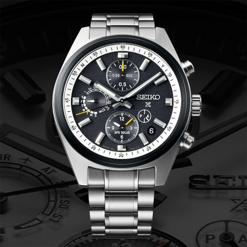 SEIKO 精工 Prospex GPS太陽能雙時區計時手錶(SSH167J1/5X83-0AH0D)