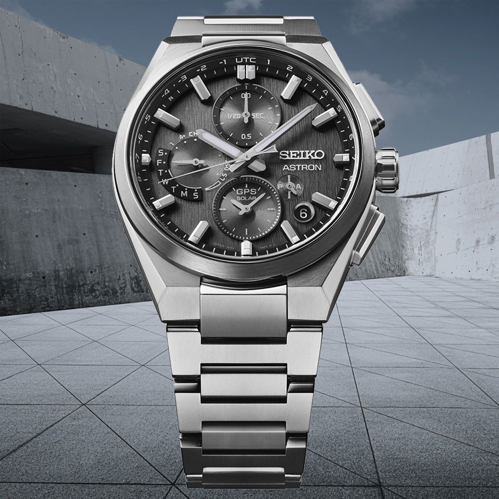 SEIKO 精工 Astron GPS 鈦金屬 太陽能計時腕錶 618 年中慶 禮物 (SSH163J1/5X83-0AE0D)