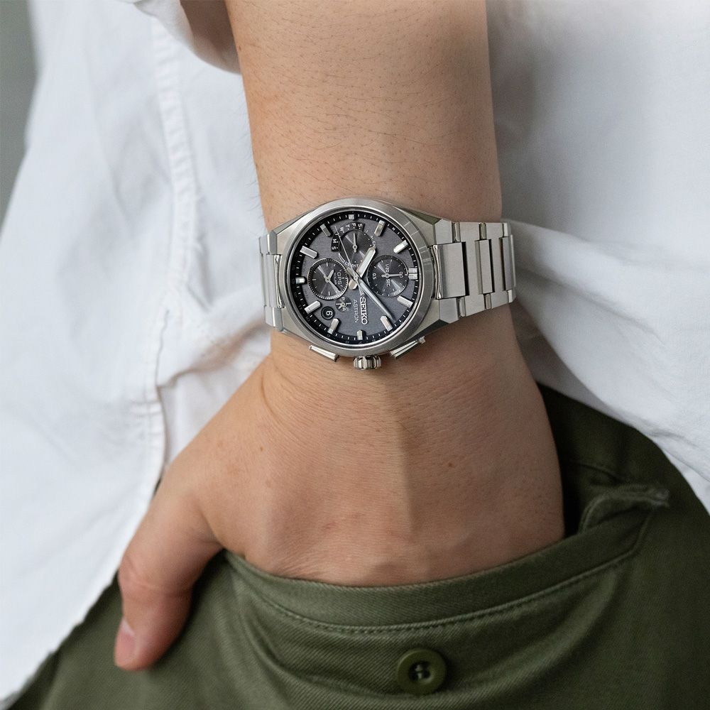 SEIKO 精工 Astron GPS 鈦金屬 太陽能計時腕錶 618 年中慶 禮物 (SSH163J1/5X83-0AE0D)