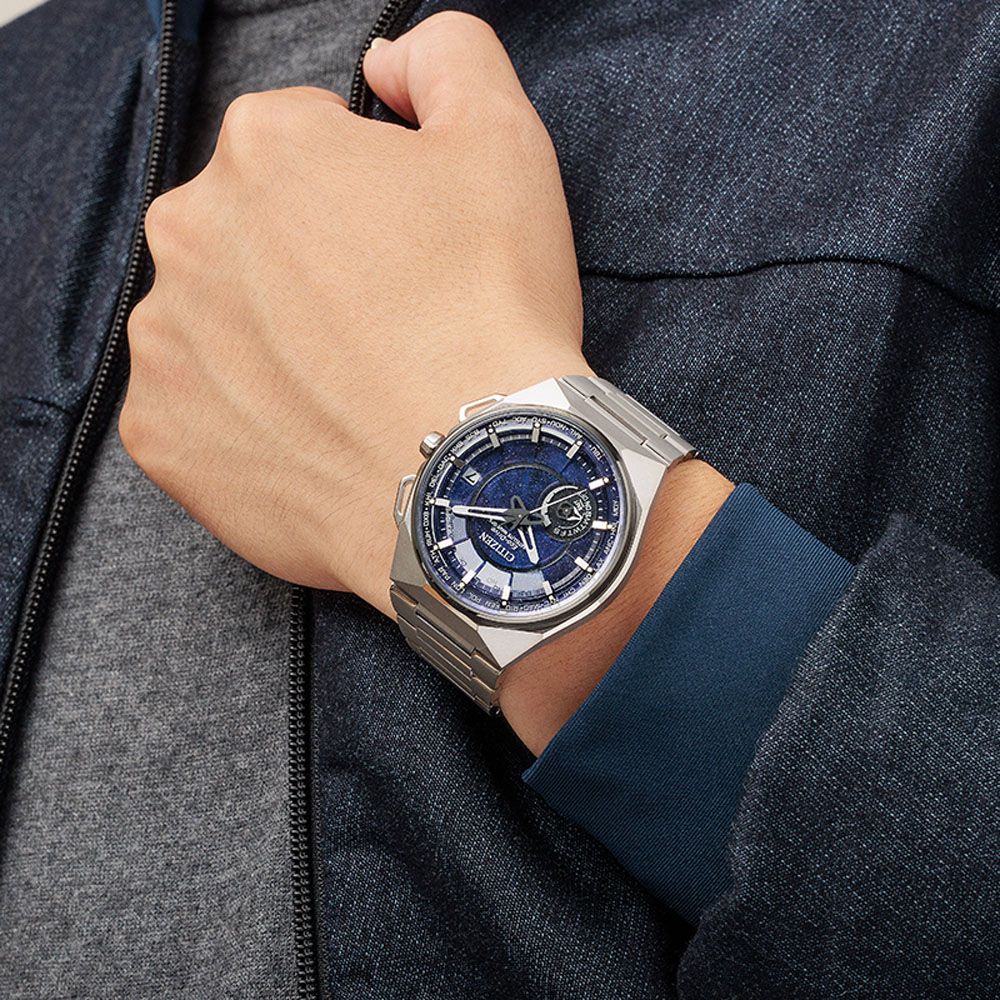 CITIZEN 星辰 GENTS系列 Satellite Wave X 限量 星際藍 GPS 光動能腕錶 618 年中慶 禮物 45.4mm/CC3097-52L