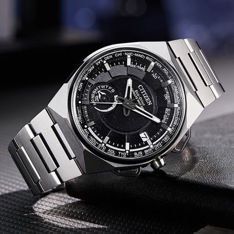 CITIZEN星辰 GENTS系列 Satellite Wave X 限量 星際黑 GPS 光動能腕錶 45.4mm/CC3097-52E
