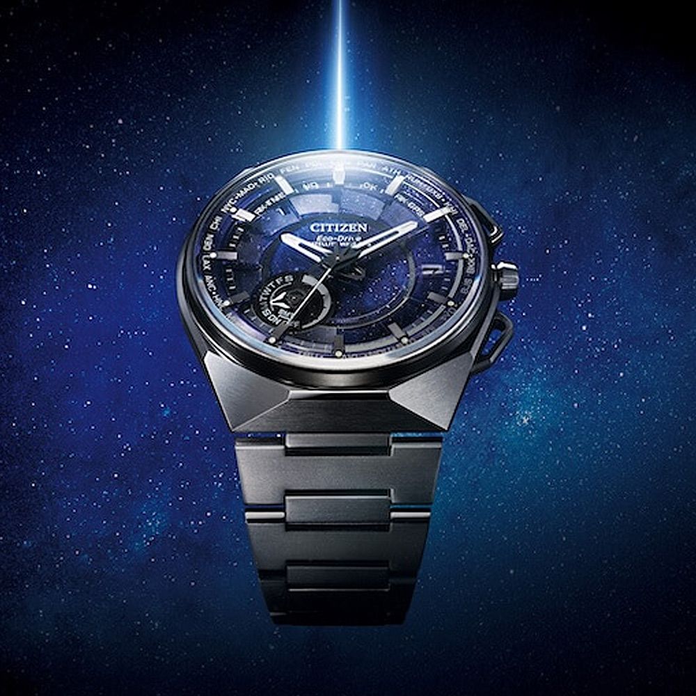 CITIZEN 星辰 GENTS Satellite Wave X 限量 鈦金屬GPS衛星對時錶-藍 CC3097-52L