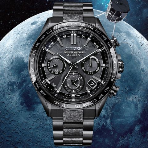 CITIZEN星辰 GENTS系列 GPS 鈦金屬 光動能腕錶 44.6mm/CC4067-66E