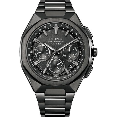 CITIZEN 星辰 廣告款 限量 鈦 八角 GPS衛星對時光動能計時手錶 CC4105-69E