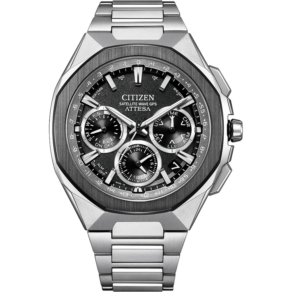 CITIZEN 星辰 限量 鈦 八角 GPS衛星對時光動能計時手錶 CC4104-53E