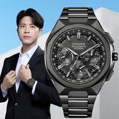 CITIZEN星辰 GENTS系列 限量 GPS 鈦金屬 光動能腕錶 44mm/CC4105-69E