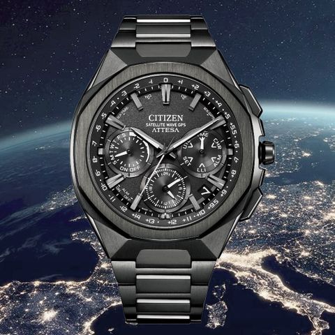 CITIZEN 星辰 GENTS 限量 GPS 黑鈦 陶瓷圈 光動能錶 男錶 CC4105-69E