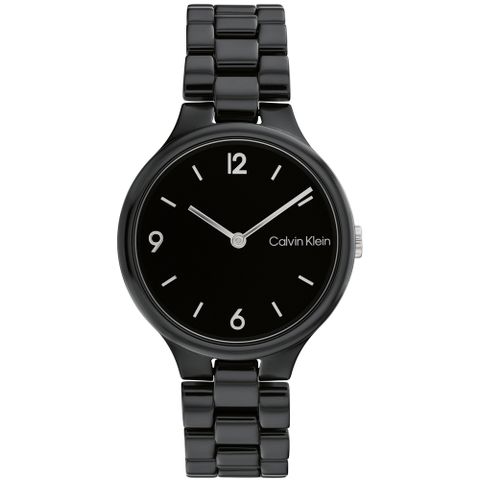 618購物節★精選推薦Calvin Klein CK 簡約陶瓷雙針女錶-32mm 25200078