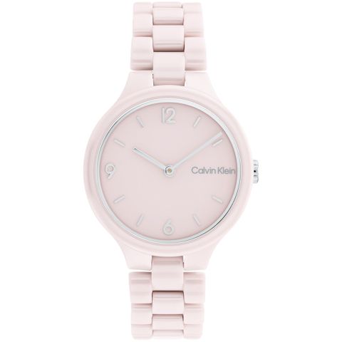 618購物節★精選推薦Calvin Klein CK 簡約陶瓷雙針女錶-32mm 25200077