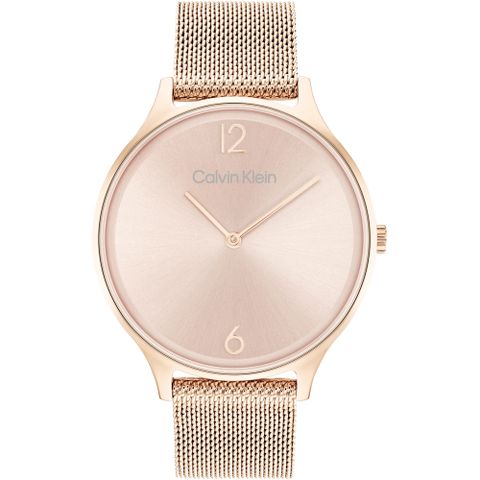 Calvin Klein CK Timeless 2H系列 時尚雙針米蘭帶女錶-38mm 25200002