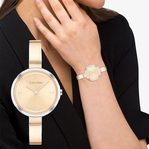 618購物節★精選推薦Calvin Klein CK Shining系列 時尚雙針手環女錶-30mm 25200188
