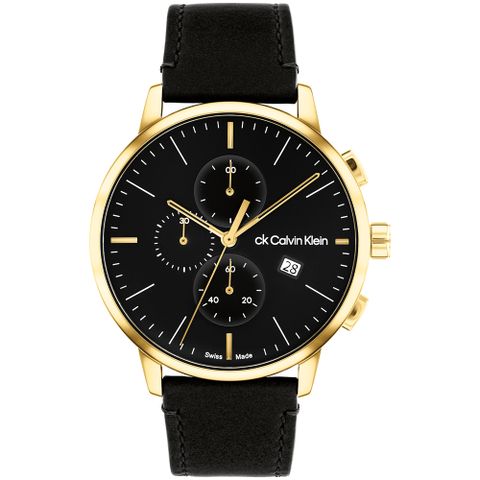 CK錶▼指定送小香Calvin Klein CK Forward系列 三眼計時手錶-43mm 25000038