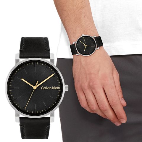 母親感恩月▼送禮推薦Calvin Klein CK Slate系列 時尚大三針手錶-43mm 25200262