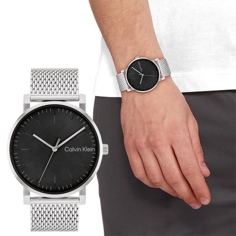 618購物節★精選推薦Calvin Klein CK Slate系列 時尚大三針米蘭帶手錶-43mm 25200260