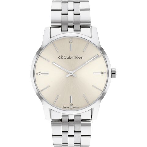 CK錶▼指定送小香Calvin Klein 凱文克萊 CK 瑞士製中性簡約手錶-40mm CK25000009