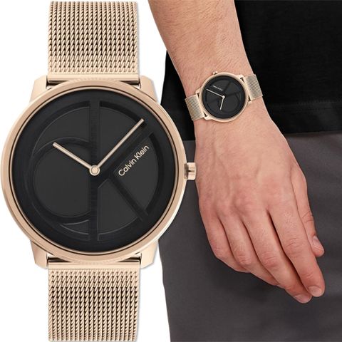 母親感恩月▼送禮推薦Calvin Klein 凱文克萊 CK 經典Logo米蘭帶手錶-40mm(25200029)