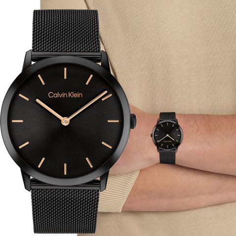母親感恩月▼送禮推薦Calvin Klein 凱文克萊 CK Exceptional 中性錶 米蘭帶手錶-37mm(25300002)