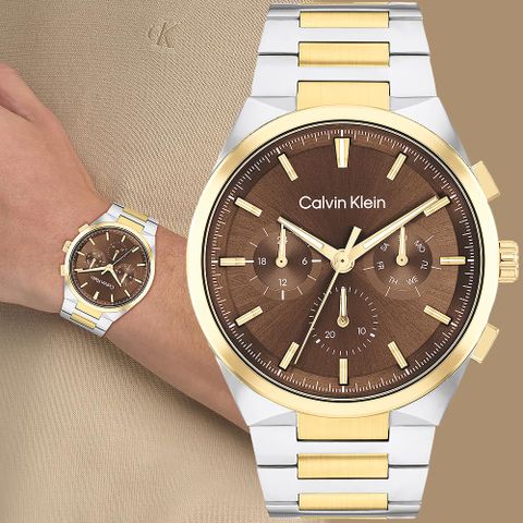 618購物節★精選推薦Calvin Klein 凱文克萊 CK Distinguish 日曆手錶-44mm 25200442