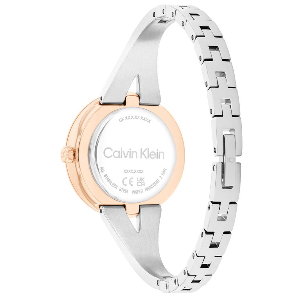 Calvin Klein 凱文克萊 CK 雙色女錶-30mm 25100028