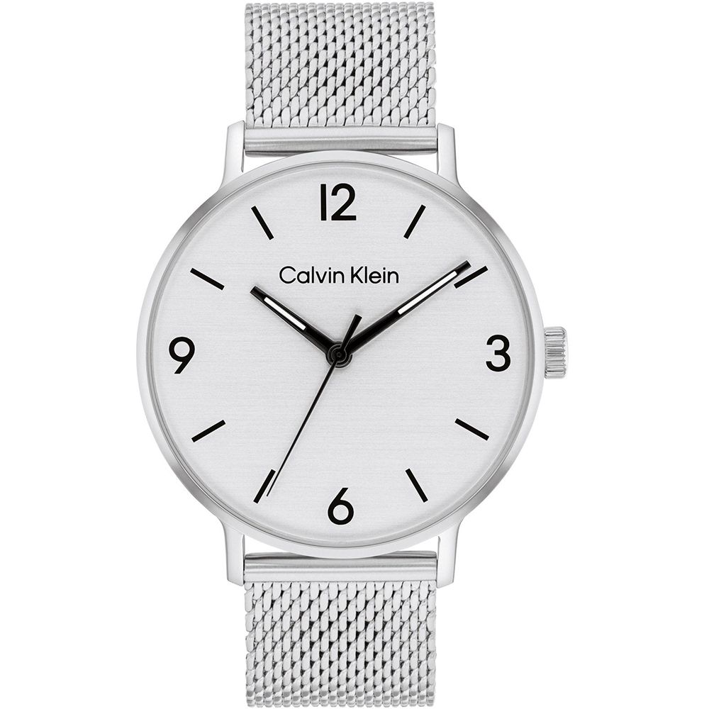 Calvin Klein 凱文克萊 米蘭帶時尚腕錶/銀/42mm/CK25200433