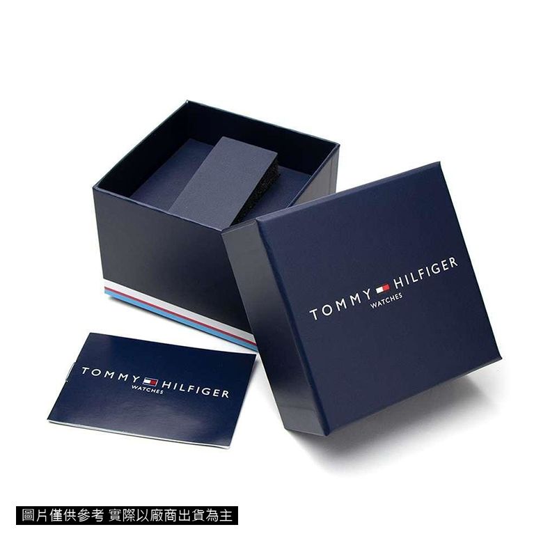 Tommy Hilfiger】1782610 簡約奢華方形女錶米蘭錶帶女錶灰/玫瑰金26mm