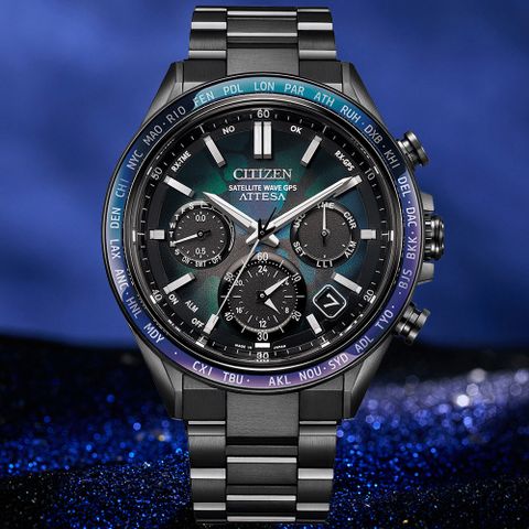 CITIZEN 星辰 GENTS 100週年限量 宇宙幻彩 GPS 鈦金屬 光動能計時腕錶 雙11 特惠 CC4057-60E