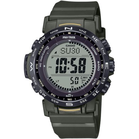 CASIO 卡西歐 PRO TREK 環保太陽能三重感應電波登山錶/PRW-35Y-3B