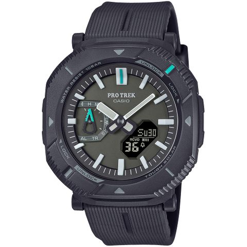 CASIO 卡西歐 PRO TREK 太陽能輕型旋轉錶圈藍芽登山錶/PRJ-B001-1