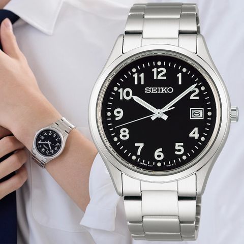 SEIKO 精工 CS系列 太陽能 日系簡約腕錶 (SBPX155J/V157-0DX0D)